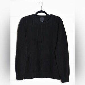 H&M Men’s Knit Crewneck Sweater in Black